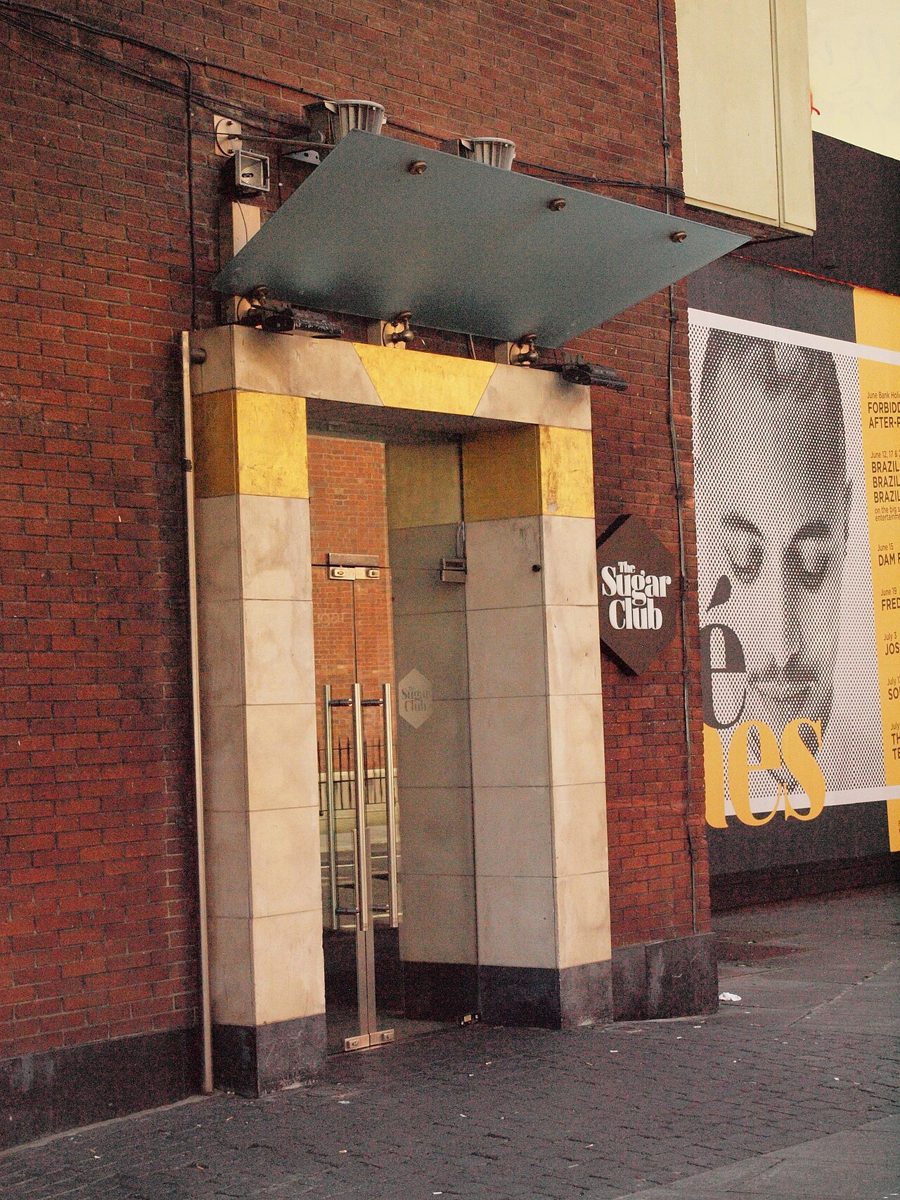 The Sugar Club's entrance on Leeson Street Lower