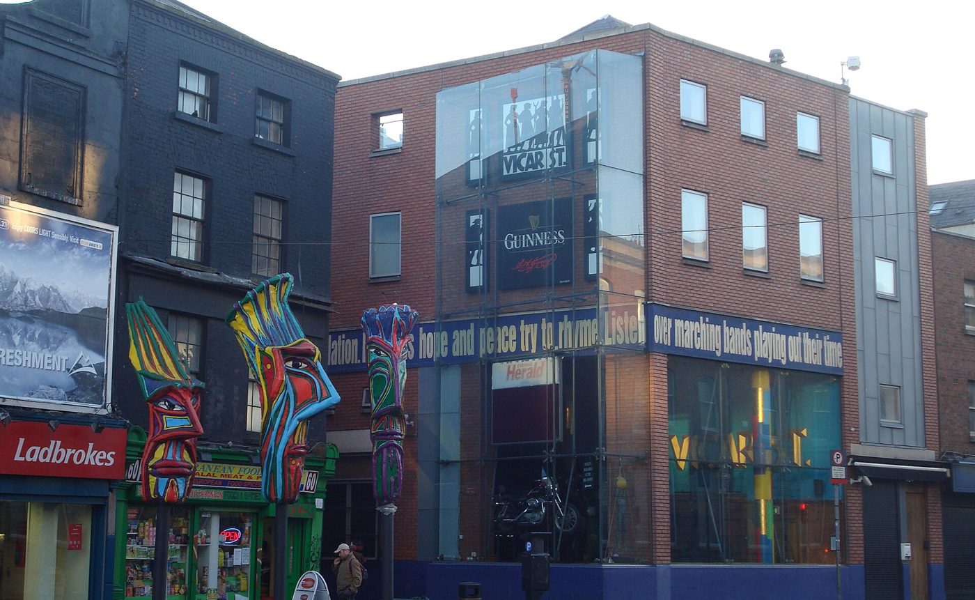 Vicar Street's front on Thomas Street